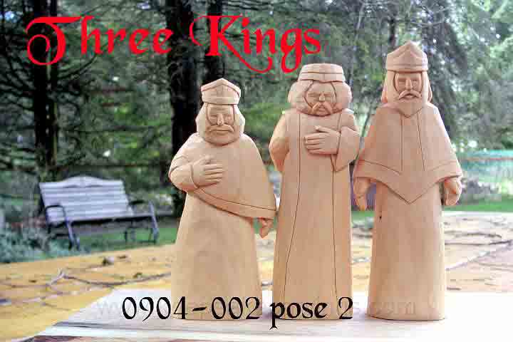 nativity carvings of the three kings