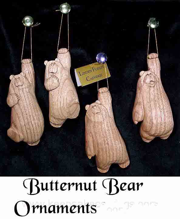 Butternut Bear ornaments group 1