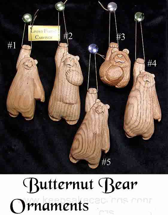 Butternut Bear ornaments group 2